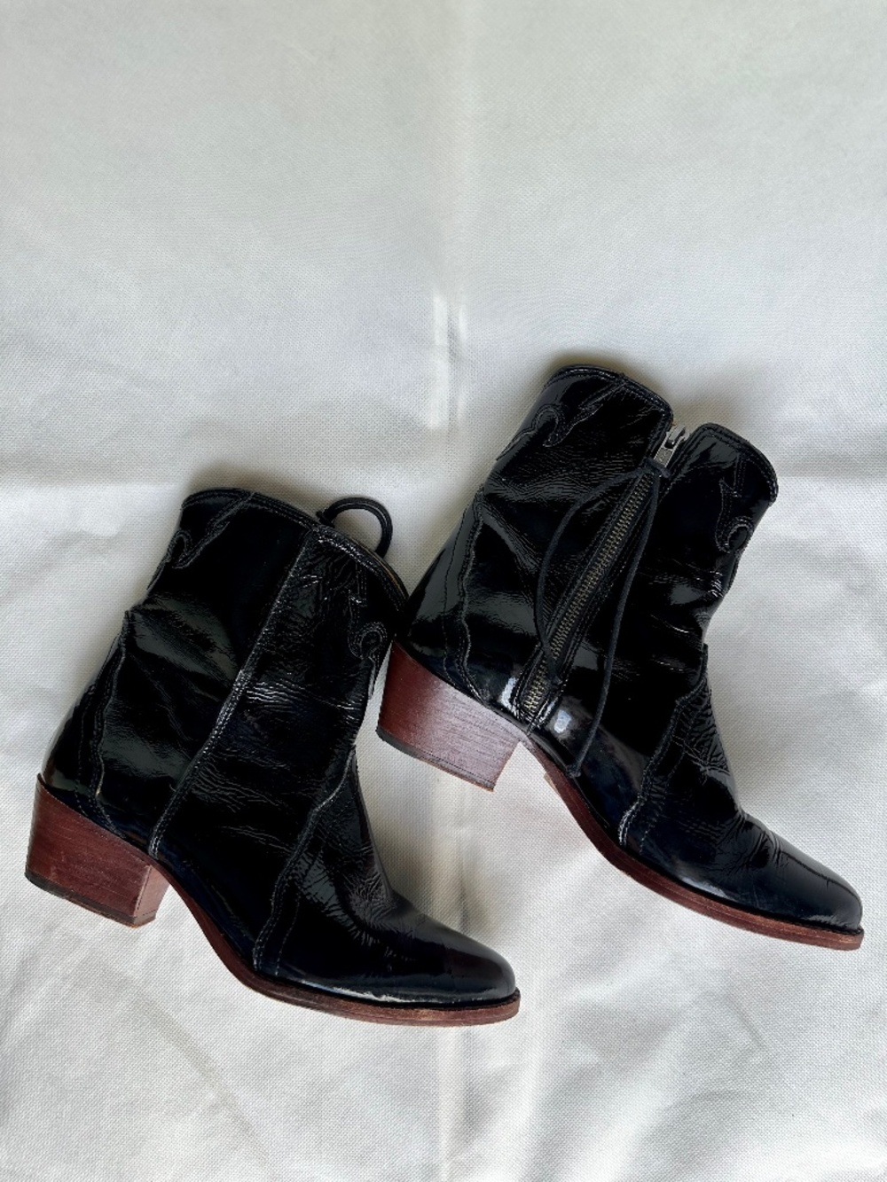 Free People ‘New Frontier’ Western Boot in Black Size 37